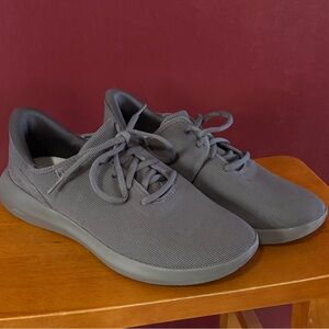 Kizik Madrid Eco Knit Men 8 Wide Women 9.5 Wide Gray Hands Free Slip On Sneaker